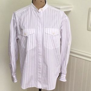 Lizsport Sz Medium Stripe Shirt Liz Claiborne CUTE